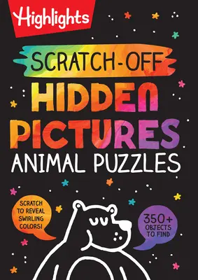 Casse-tête d'animaux en images cachées à gratter - Scratch-Off Hidden Pictures Animal Puzzles
