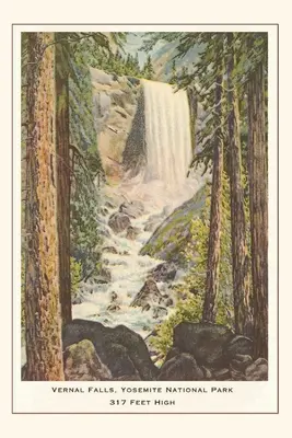 Journal d'époque Chutes Vernal, Yosemite, Californie - The Vintage Journal Vernal Falls, Yosemite, California