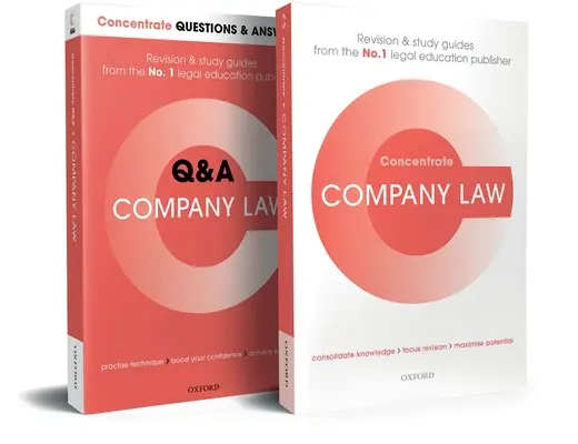 Droit des sociétés - Concentré de révision en 2 volumes - Company Law Revision Concentrate 2 Volume Set