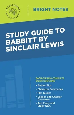 Guide d'étude de Babbitt de Sinclair Lewis - Study Guide to Babbitt by Sinclair Lewis