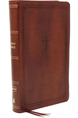 Nkjv, Bible de référence, Personal Size Large Print, Leathersoft, Brown, Red Letter Edition, Comfort Print : Sainte Bible, Nouvelle version du roi Jacques - Nkjv, Reference Bible, Personal Size Large Print, Leathersoft, Brown, Red Letter Edition, Comfort Print: Holy Bible, New King James Version