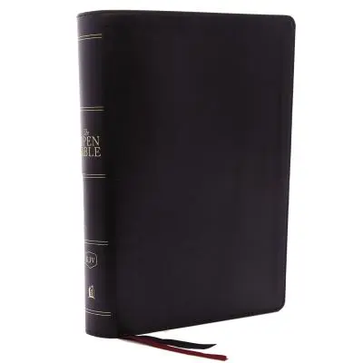 KJV, Bible ouverte, cuir souple, noir, édition en lettres rouges, impression confortable : Système de référence complet - The Kjv, Open Bible, Leathersoft, Black, Red Letter Edition, Comfort Print: Complete Reference System