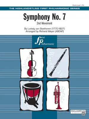 Symphonie n° 7 : 2e mouvement, partition du chef d'orchestre et parties - Symphony No. 7: 2nd Movement, Conductor Score & Parts