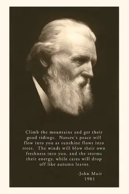 Journal d'époque Photo de John Muir avec citation - The Vintage Journal John Muir Photo with Quote