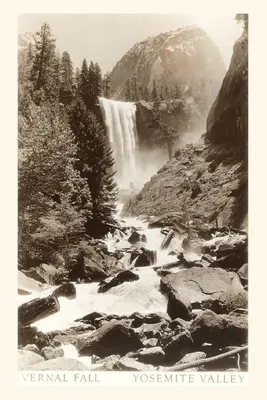 Journal d'époque Chutes de Vernal, Yosemite - The Vintage Journal Vernal Falls, Yosemite