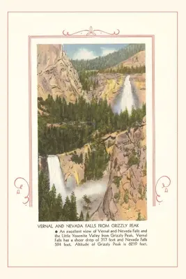 Journal d'époque Chutes Vernal et Nevada, Yosemite - The Vintage Journal Vernal and Nevada Falls, Yosemite