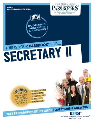 Secrétaire II (C-3578) : Passbooks Study Guide - Secretary II (C-3578): Passbooks Study Guide