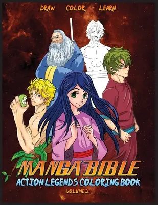 Manga Bible Action Legends Vol 2 : Livre à colorier - Manga Bible Action Legends Vol 2: Coloring Book