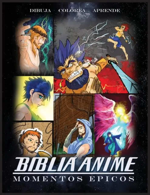 Biblia Anime Momentos Epicos : Livre à colorier - Biblia Anime Momentos Epicos: Libro Para Colorear