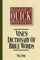 Nelson's Quick Reference Vine's Dictionary of Bible Words : Nelson's Quick Reference Series - Nelson's Quick Reference Vine's Dictionary of Bible Words: Nelson's Quick Reference Series