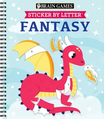 Jeux cérébraux - Activité d'autocollants par lettre : Fantaisie - Brain Games - Sticker by Letter: Fantasy