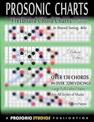 Diagrammes d'accords pour la guitare - En accord modifié : 4èmes - Fretboard Chord Charts for Guitar - In Altered Tuning: 4ths