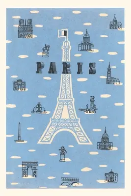 Journal d'époque Tour Eiffel et divers motifs de Paris - Vintage Journal Eiffel Tower and Various Paris Motifs