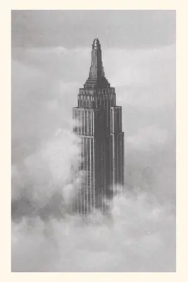 Journal d'époque Empire State Building dans les nuages - Vintage Journal Empire State Building in the Clouds