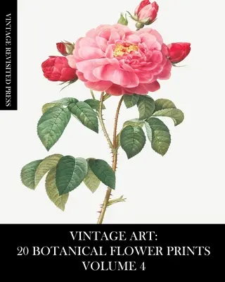 Art Vintage : 20 Estampes de Fleurs Botaniques Volume 4 : Ephémères pour Encadrement, Collage, Découpage et Journaux de Pacotille - Vintage Art: 20 Botanical Flower Prints Volume 4: Ephemera for Framing, Collage, Decoupage and Junk Journals