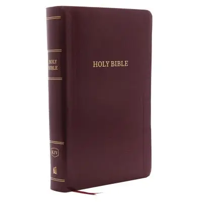 KJV, Bible de référence, format personnel, impression géante, similicuir, bourgogne, édition en lettres rouges - KJV, Reference Bible, Personal Size Giant Print, Leather-Look, Burgundy, Red Letter Edition