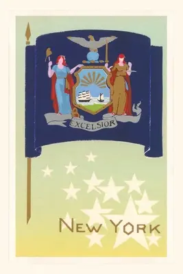 Journal d'époque Drapeau de l'État de New York - Vintage Journal New York State Flag