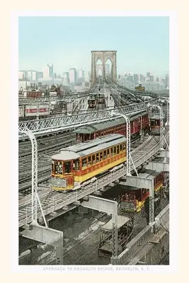 Journal d'époque Train aérien, New York - Vintage Journal Elevated Train, New York City