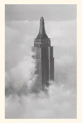 Journal d'époque Empire State Building dans les nuages - Vintage Journal Empire State Building in Clouds