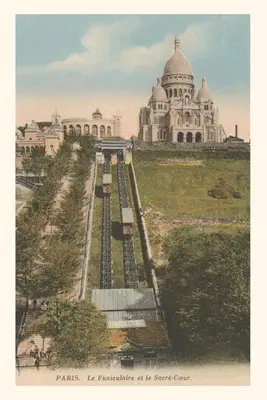 Journal d'époque Funiculaire de l'église du Sacré-Cœur - Vintage Journal Funicular Railway to Sacre Coeur Church