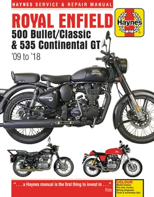 Royal Enfield 500 Bullet / Classic & 535 Continental GT Haynes Service & Repair Manual : '09 à '18 - Royal Enfield 500 Bullet / Classic & 535 Continental GT Haynes Service & Repair Manual: '09 to '18