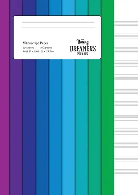 Papier manuscrit : Cahier de musique à feuilles blanches A4 à spectre de couleurs - Manuscript Paper: Colour Spectrum A4 Blank Sheet Music Notebook