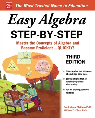 Easy Algebra Step-By-Step, troisième édition - Easy Algebra Step-By-Step, Third Edition