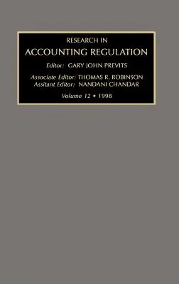 Recherche sur la réglementation comptable 1998 - Research in Accounting Regulation 1998