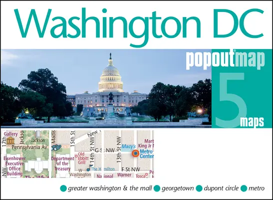 Carte à découper Washington DC - Washington DC Popout Map