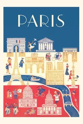 Journal d'époque Affiche de voyage à Paris - Vintage Journal Paris Travel Poster