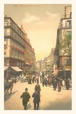 Vintage Journal Scène de rue parisienne - Vintage Journal Parisian Street Scene