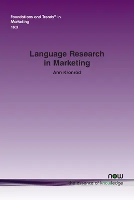 Recherche linguistique en marketing - Language Research in Marketing