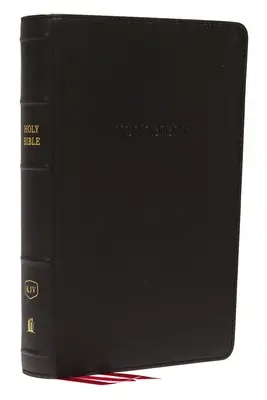 KJV, Bible de référence, format personnel, impression géante, cuir véritable, noir, édition en lettres rouges - KJV, Reference Bible, Personal Size Giant Print, Genuine Leather, Black, Red Letter Edition