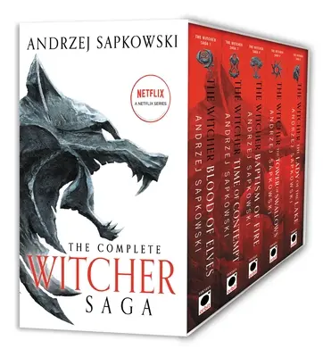 Le coffret The Witcher : Le Sang des Elfes, Le Temps du Mépris, Le Baptême du Feu, La Tour des Hirondelles, La Dame du Lac - The Witcher Boxed Set: Blood of Elves, the Time of Contempt, Baptism of Fire, the Tower of Swallows, the Lady of the Lake