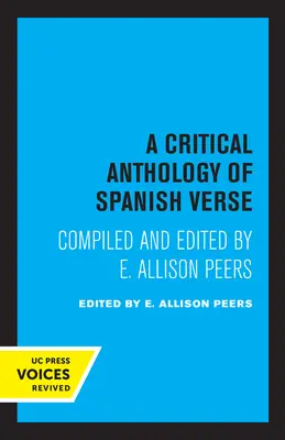 Anthologie critique de la poésie espagnole - A Critical Anthology of Spanish Verse