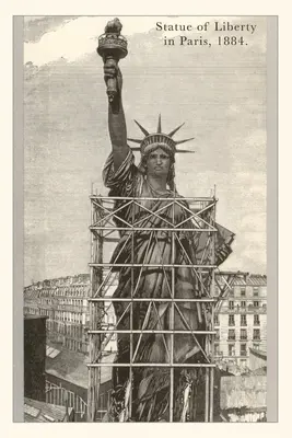 Journal d'époque Construction de la statue de la Liberté - Vintage Journal Construction of the Statue of Liberty