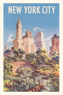 Journal d'époque Affiche de voyage de la ville de New York - Vintage Journal New York City Travel Poster