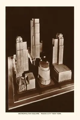 Journal d'époque Maquette du Metropolitan Square, New York City - Vintage Journal Maquette of Metropolitan Square, New York City