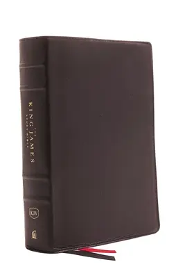 Bible d'étude King James, cuir véritable, noir, édition en couleurs - The King James Study Bible, Genuine Leather, Black, Full-Color Edition