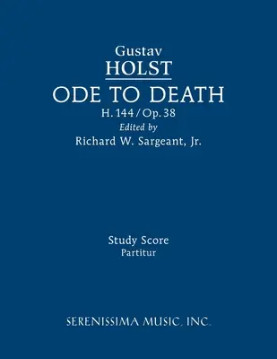 Ode à la mort, H.144 : partition d'étude - Ode to Death, H.144: Study score