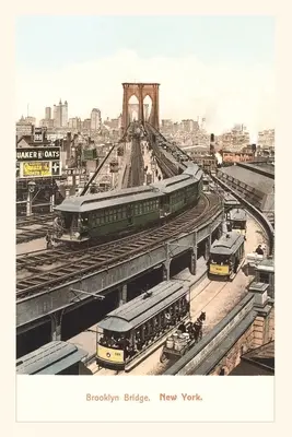 Journal d'époque Pont de Brooklyn, tramways - Vintage Journal Brooklyn Bridge, Streetcars