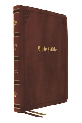Kjv, Bible de référence à colonnes centrales et à gros caractères, cuir collé, marron, lettres rouges, indexation au pouce, caractères confortables : Sainte Bible, version King James - Kjv, Large Print Center-Column Reference Bible, Bonded Leather, Brown, Red Letter, Thumb Indexed, Comfort Print: Holy Bible, King James Version