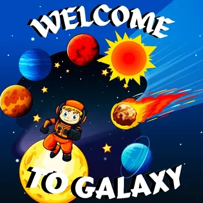 Bienvenue dans la galaxie pour les enfants : Un livre coloré, éducatif et divertissant pour les enfants/ Un livre coloré et lumineux pour les enfants sur la galaxie, avec un style épuré et moderne. - Welcome to Galaxy Book for Kids: Colorful Educational and Entertaining Book for Kids/ A Bright and Colourful Children's Galaxy Book with a Clean, Mode