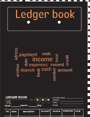 Ledger Book : Un carnet complet de suivi des dépenses, un registre des dépenses, un livre de comptes pour les petites entreprises ou l'usage personnel - Ledg - Ledger Book: A Complete Expense Tracker Notebook, Expense Ledger, Bookkeeping Record Book for Small Business or Personal Use - Ledg