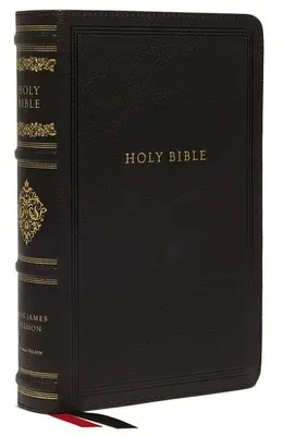 Kjv, Bible de référence à marge large, Sovereign Collection, Leathersoft, noir, Red Letter, Comfort Print : Sainte Bible, version du roi Jacques - Kjv, Wide-Margin Reference Bible, Sovereign Collection, Leathersoft, Black, Red Letter, Comfort Print: Holy Bible, King James Version