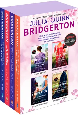 Bridgerton Boxed Set 5-8 : A Sir Phillip, avec amour / Quand il était méchant / C'est dans son baiser / Sur le chemin du mariage - Bridgerton Boxed Set 5-8: To Sir Phillip, with Love / When He Was Wicked / It's in His Kiss / On the Way to the Wedding