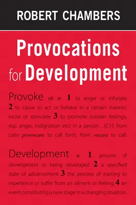 Provocations pour le développement - Provocations for Development