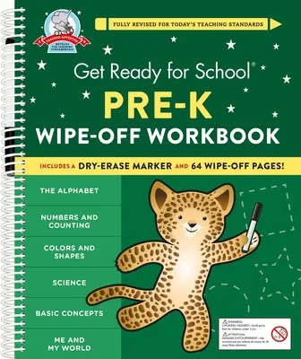 Prêt pour l'école : Pre-K Wipe-Off Workbook - Get Ready for School: Pre-K Wipe-Off Workbook