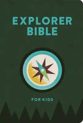 CSB Explorer Bible pour enfants, Olive Compass Leathertouch - CSB Explorer Bible for Kids, Olive Compass Leathertouch