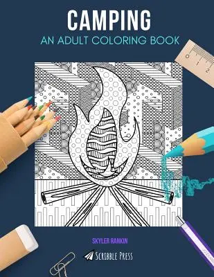 Camping : un livre de coloriage pour adultes : Irlande & Cartes - 2 livres de coloriage en 1 UN LIVRE DE COLORIAGE POUR ADULTES : Un livre de coloriage pour adultes sur le camping - Camping: AN ADULT COLORING BOOK: A Camping Coloring Book For Adults